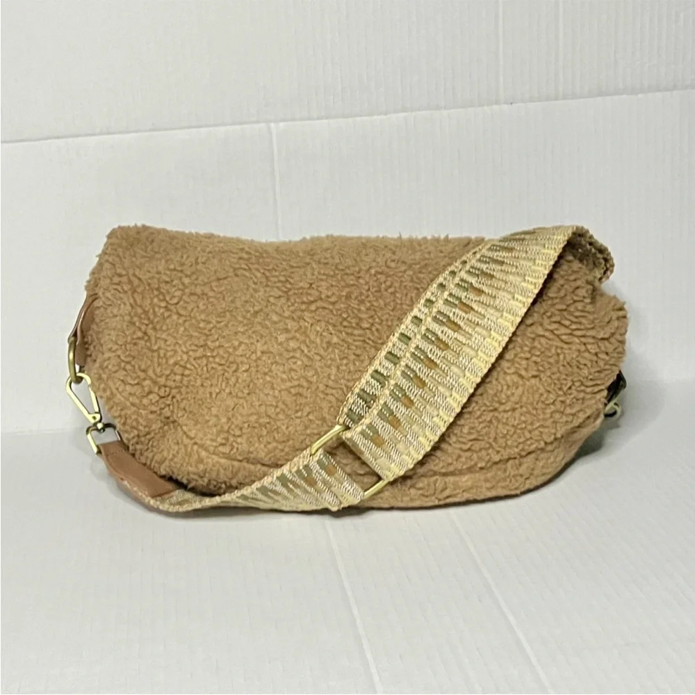 Anthropologie Sherpa Crossbody Bag